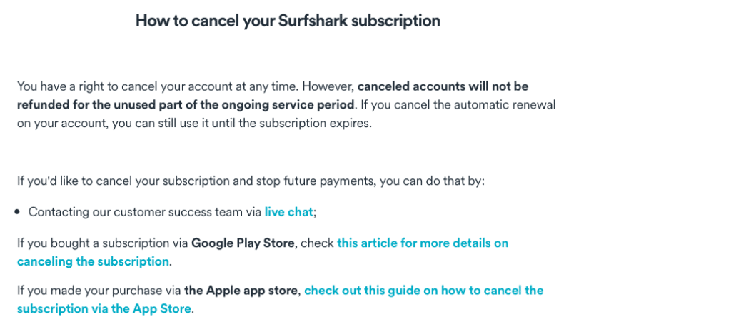 Application-SurfsharkVPN-notice-cancel-subscription