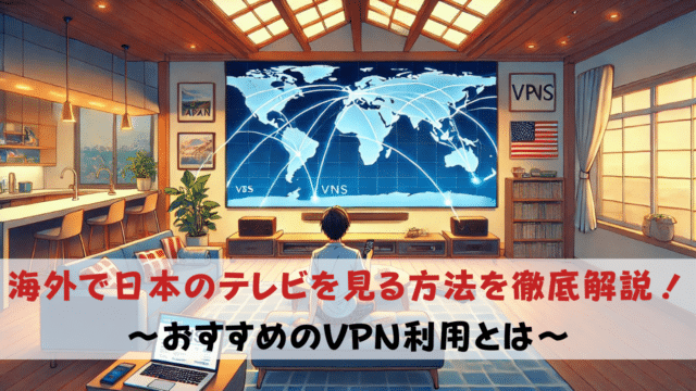 海外で日本のテレビを見る方法4選を解説：その中でもおすすめのVPNサービスとは？ | アメリカの田舎で医学研究留学生活